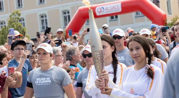 Relais de la flamme olympique franco-allemand