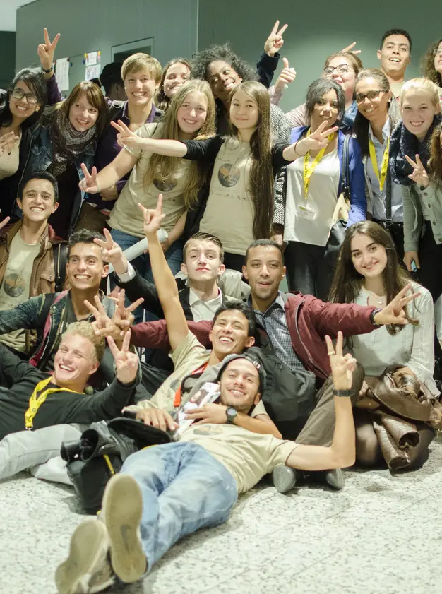 Jeunes lors d'une rencontre trinationale