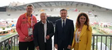 Thomas Weikert, Olaf Scholz, David Lappartient et Anne Tallineau