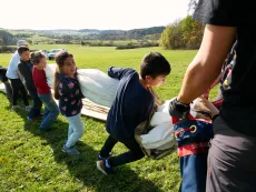 Emballage commun de la farce des ballons