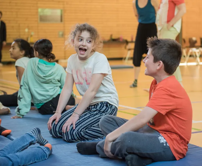 Animation pendant la conférence des enfants