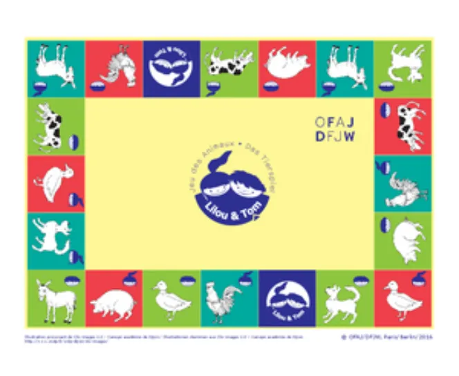Plateau jeux des animaux